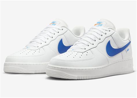 nike air force blauw wit|nike white air force 1.